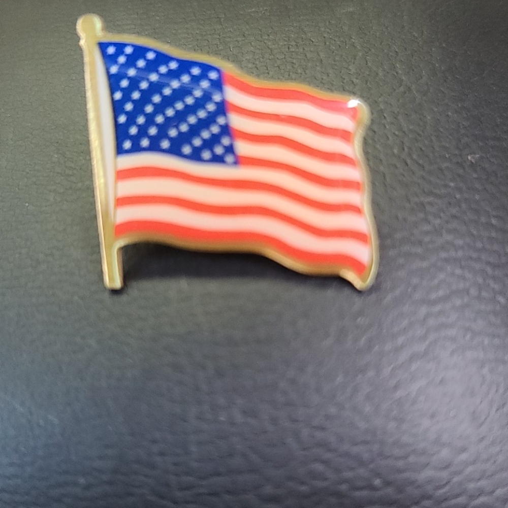 Gold color  FLAG stick PIN. Purchased 9/11